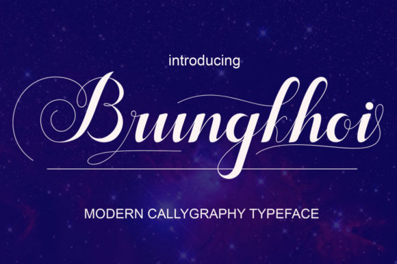 Brungkhoi: A Script Font for Timeless Elegance