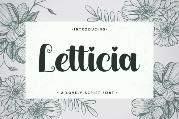 Discover the Letticia Font: A Bold Script for Timeless Design