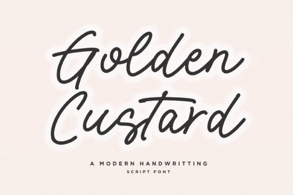 Golden Custard: A Script Font for Unforgettable Designs