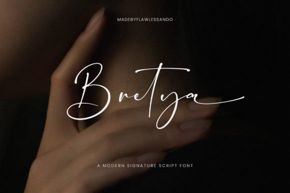 Make Your Mark with Bretya: The Modern Signature Font