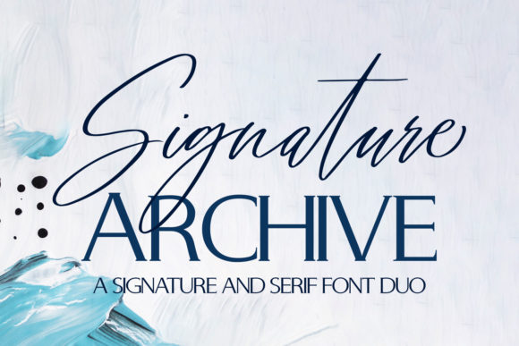 Signature Archive: The Duo Font That Elevates Your Design