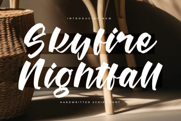 Skyfire Nightfall: The Luxury Script Font for Elevated Design