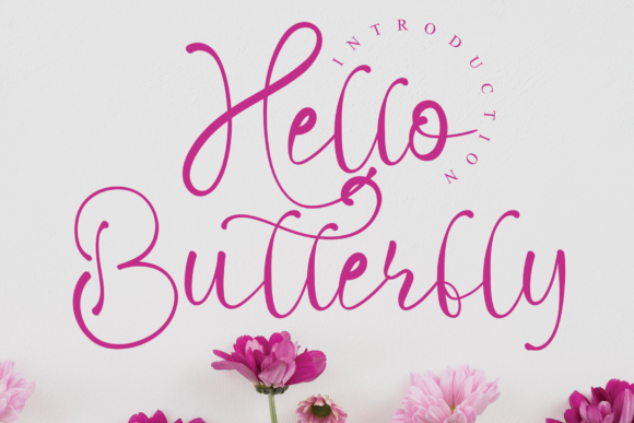 Transform Your Creations with Hello Butterfly Font