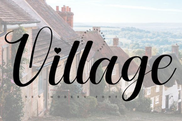 Village: A Script Font for Timeless Design